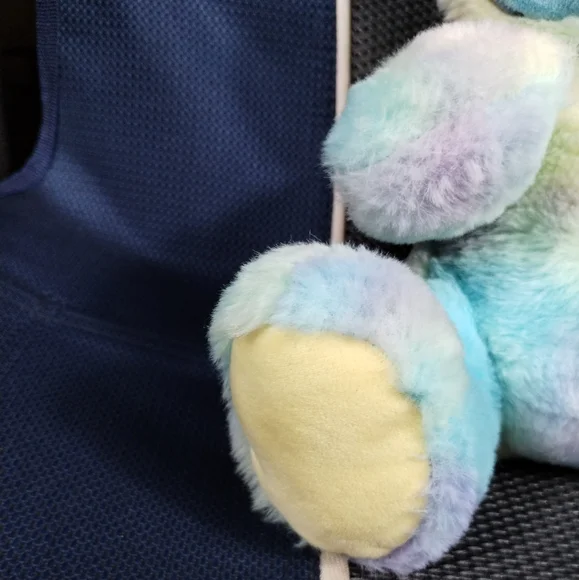 Disney Store 2020 Stitch Easter Bunny Plush Tie Dye Blue 12" - Picture 16 of 16